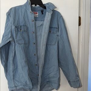 Wrangler Light Blue Denim Cardigan